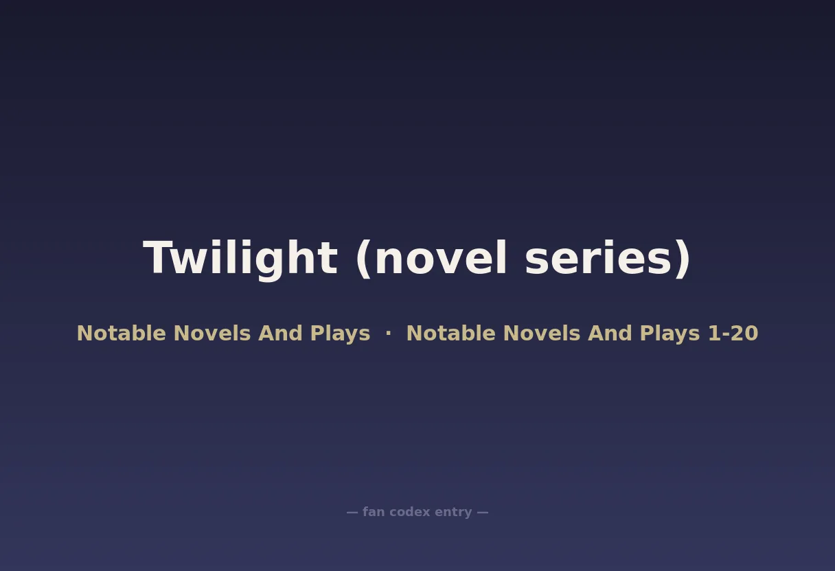 Twilight (novel series)