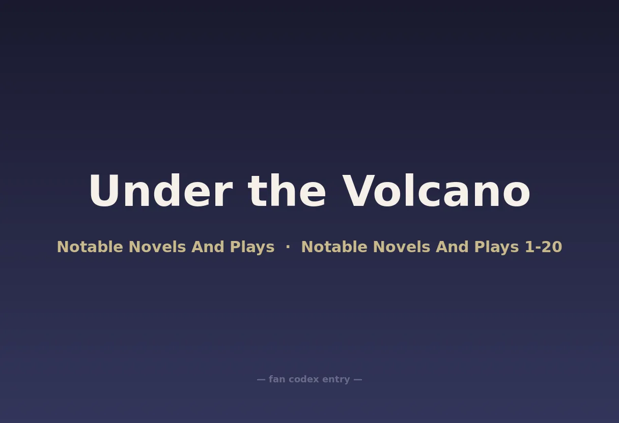 Under the Volcano