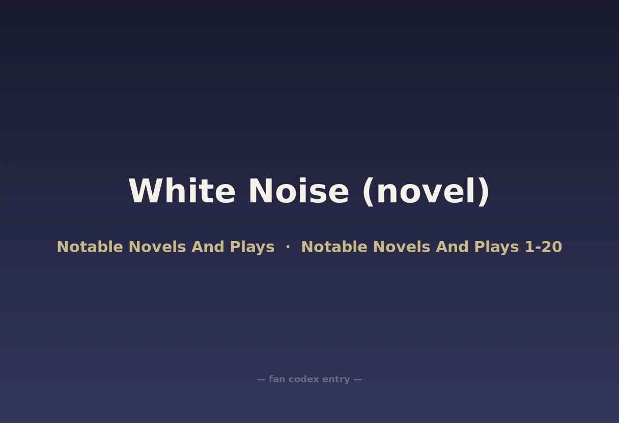 White Noise (novel)